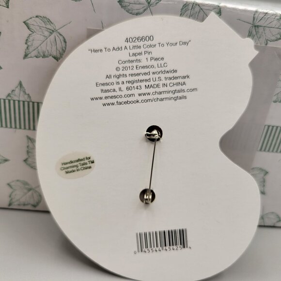 Charming Tails You Make Friendship A Real Art Figurine Pin Excl Members Only Kit - Picture 10 of 12